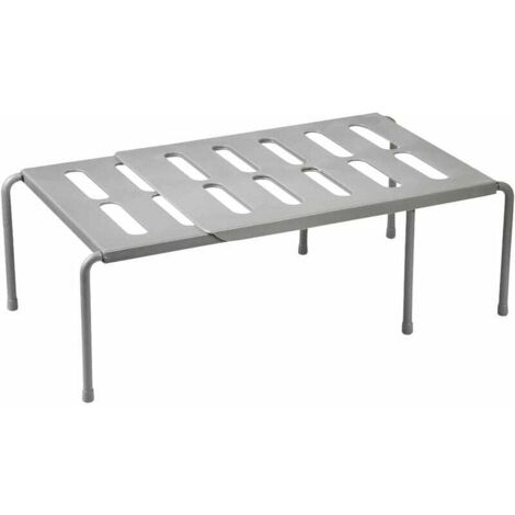 Erweiterbares Regal von 36 bis 69 cm – Multifunktion – ausziehbares Küchenregal für Badezimmer, Küche, Make-up-Aufbewahrung, Büro (grau),