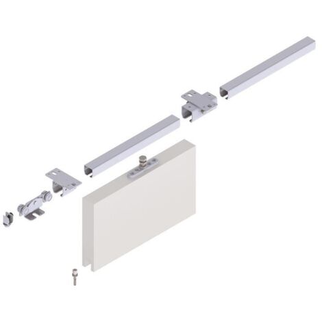 Erweiterungsset Schiebetorgarnitur Pro 100 Decke blau verz.L.2000mm
