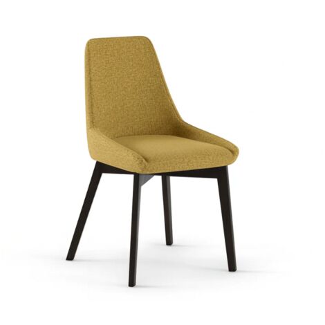 Erythea, Set di 4 sedie in tessuto Giallo (62cm X 49.5cm H. 87cm)  Duzzle