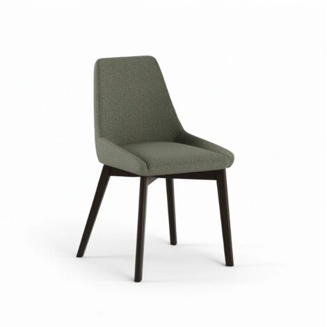 Erythea, Set di 4 sedie in tessuto Verde scuro (62cm X 49.5cm H. 87cm)  Duzzle