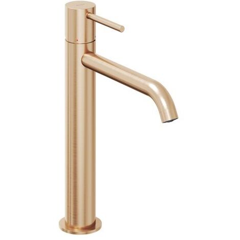 ES 014.60RGB Grifos de caño alto para lavabo Espirit 250mm, sin desagüe, Rose Gold Brushed