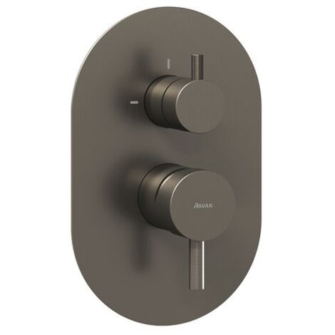 ES 065.20GB.O2.RB07E Grifo empotrado Espirit con interruptor,Graphite Brushed