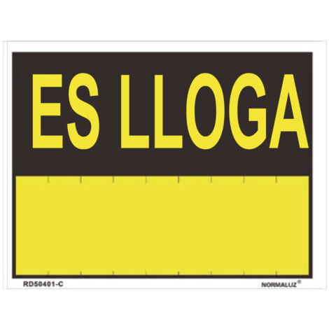 Es lloga (pvc 0,4mm) 45x70cm