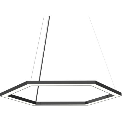 ESAGONO LÁMPARA DE TECHO Ø60 MONOCOLOR BRILLO
