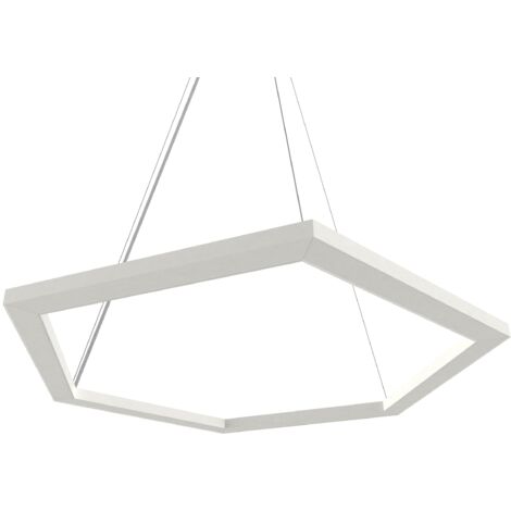 ESAGONO SOSPENSIONE  Ø60 MONOCOLORE OPACO