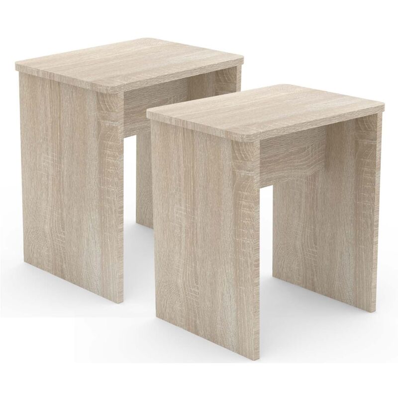 Ebuy24 2er Set Sitzhocker Beistelltisch Esal