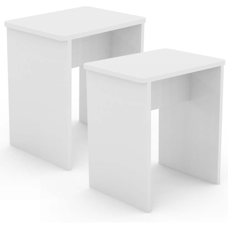 Ebuy24 2er Set Sitzhocker Beistelltisch Esal