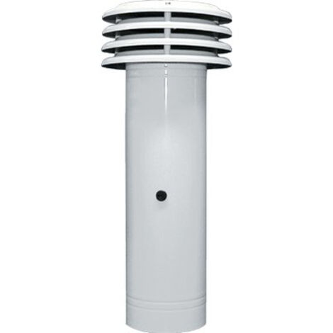 ESALATORE FUMI  LAMIERA VERN BIANCA CM 14