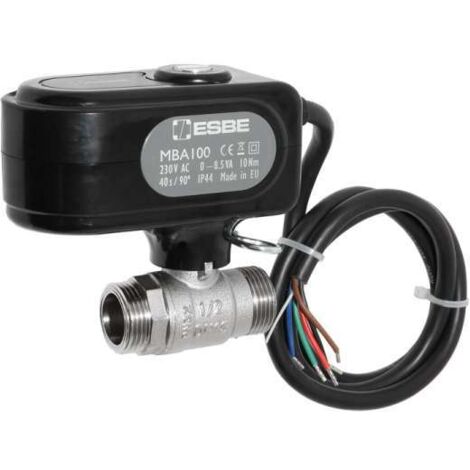 ESBE 2-Wege Motorkugelhahn DN15 2x3/4'' AG Kugelhahn Motorisch 230V Laufzeit 40 Sek. 43101100