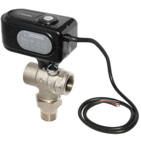 ESBE Motorkugelhahn MBA135 DN 20 Kvs 9,6 als 3 Wege Zonenventil 230 V, I-AG 3/4" 43102100