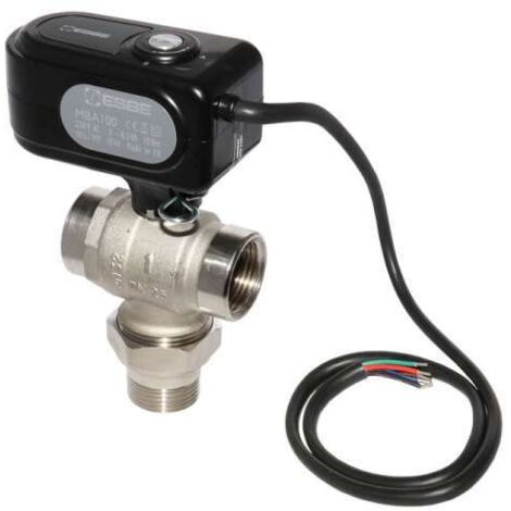 ESBE Motorkugelhahn MBA135 DN 25 Kvs 11,3 als 3 Wege Zonenventil 230 V, I-AG 1" 43102200
