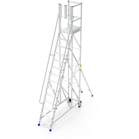 Escabeau 12 marches - Hauteur max. travail 5.00m - ER12SL-SPG