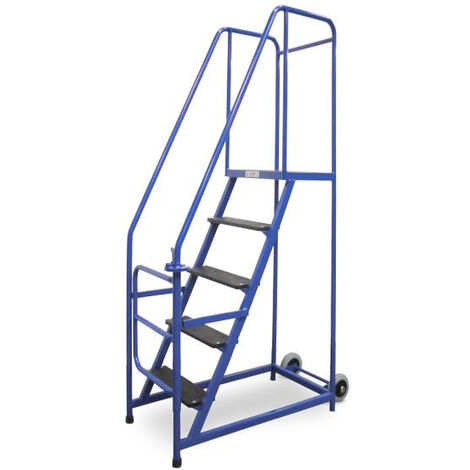 Escabeau 2 marches pour rayonnage - Hauteur de travail max. 2.52m - ESLP02