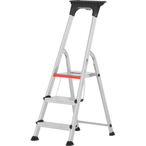 Escabeau 3 marches - Hauteur max. de travail 2.65m - 7002603