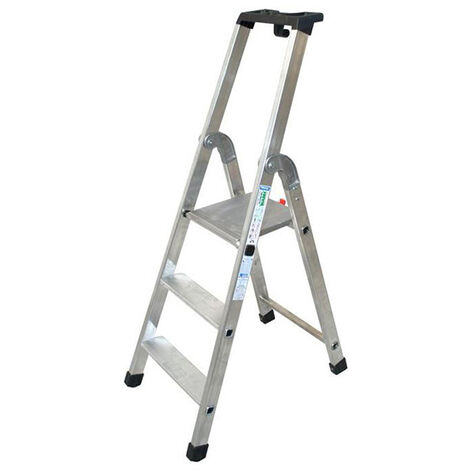 Escabeau 3 marches - Hauteur max. de travail 2.65m - Q60/3