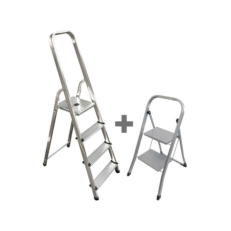 Escabeau 4m eco + marchepied 2m Artub asic Artub