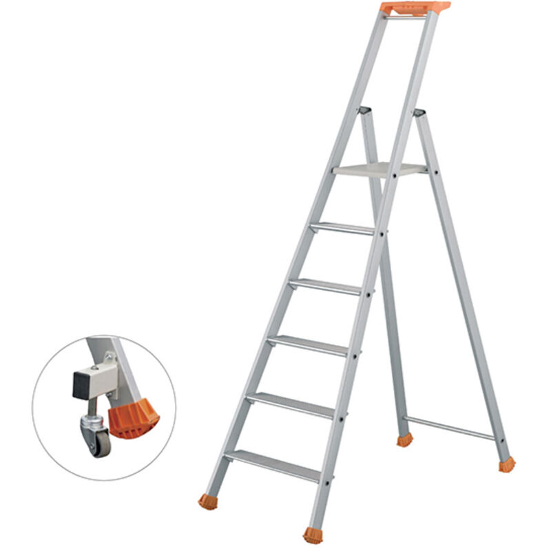 Tubesca Comabi - Escabeau 6 marches - Hauteur de travail max. 3,32m - 2370006R