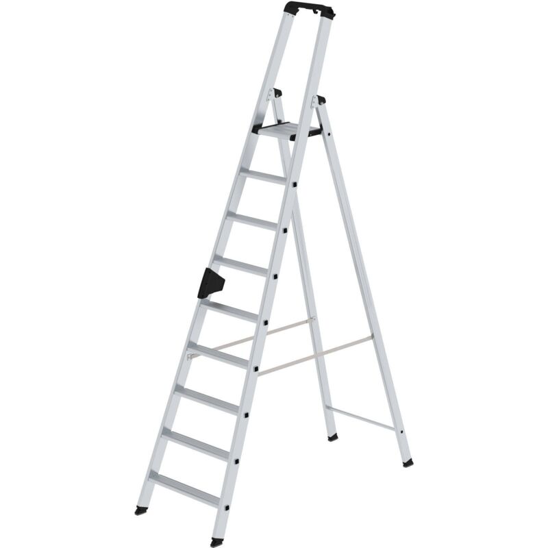 Günzburger Steigtechnik Escabeau à marches accessible d'un côté 9 marches - 040109