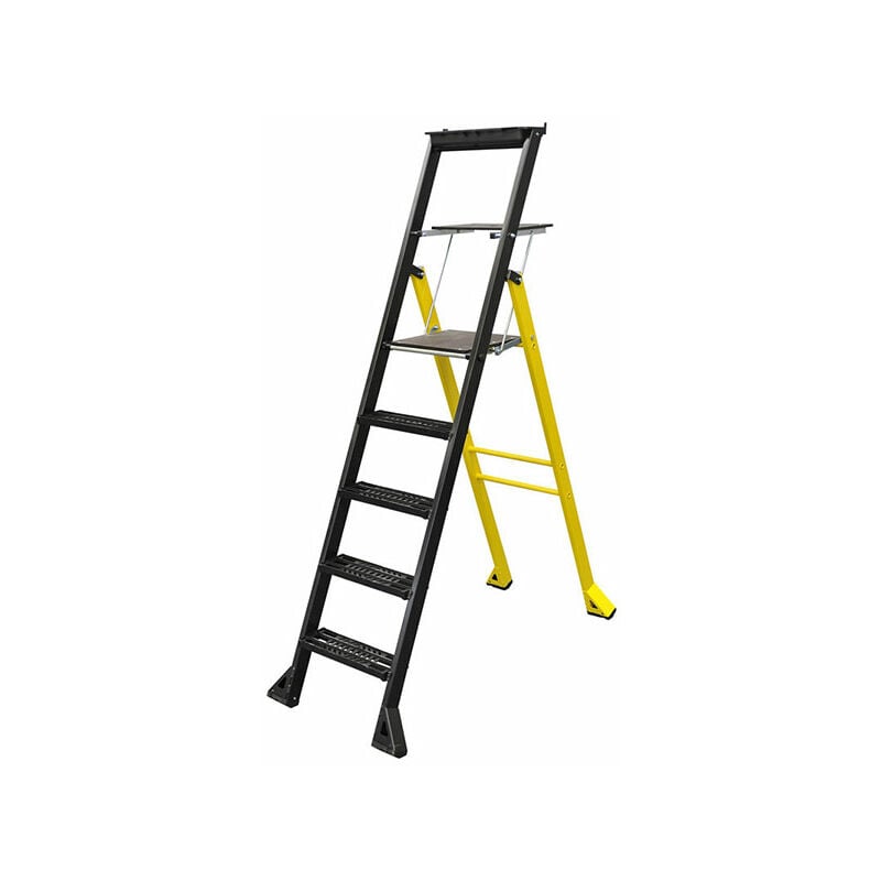 Centaure - Escabeau grande plateforme 6 marches - Hauteur de travail max. 3.32m - 449206