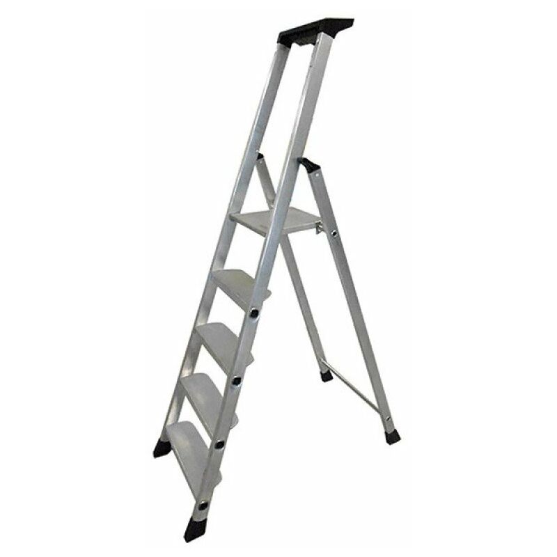 Artub - escabeau aluminium - 5 marches xl (11 cm) - 3m00 pro