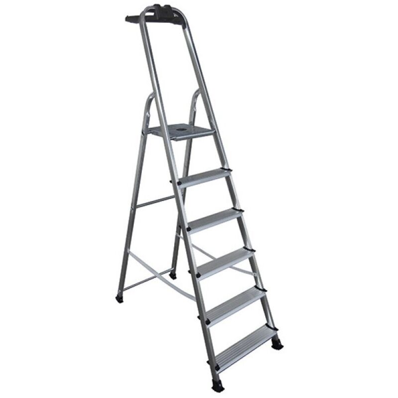 Escalera de aluminio - 6 peldaños 3m19 - Brico