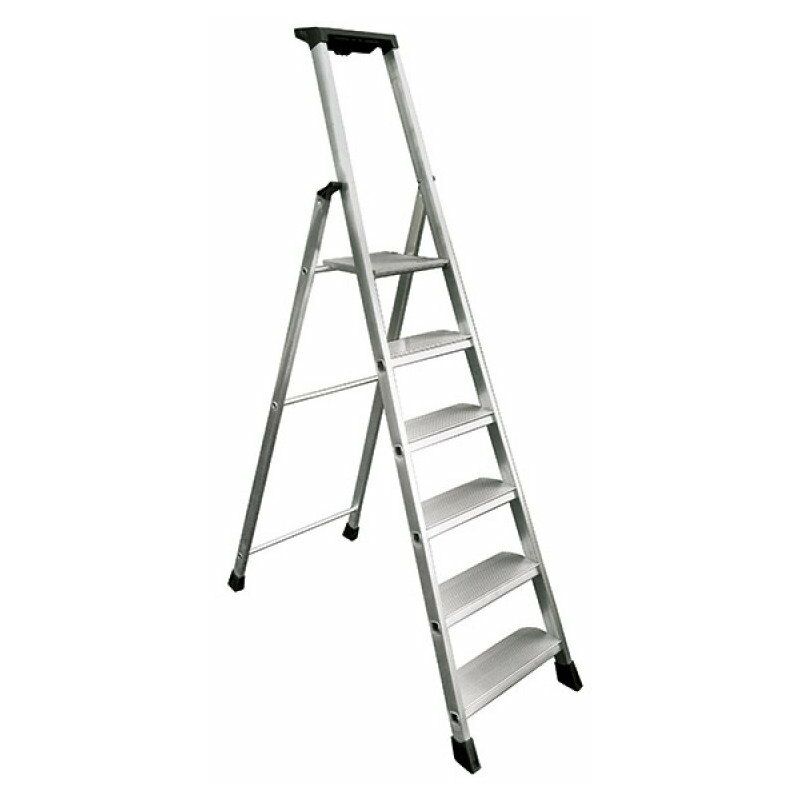 Artub - escabeau aluminium - 6 marches xl (11 cm) - 3m21 pro