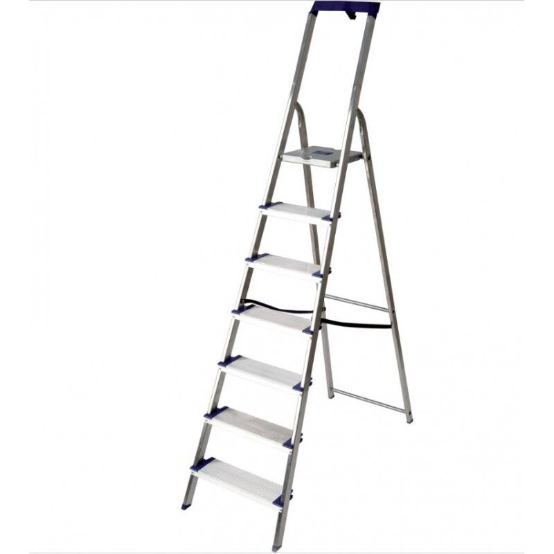 Escabeau Aluminium 7 Marches Facal Gamma Maxi Charge 150kg Hauteur 210cm - GM/7M