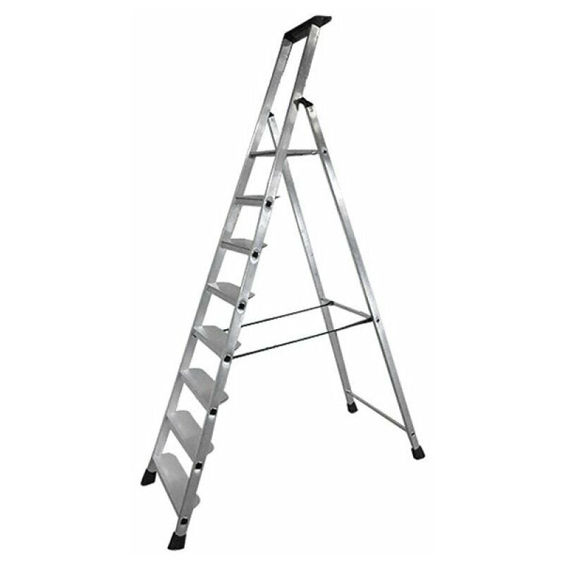 Escabeau aluminium - 8 marches xl (11 cm) - 3m64 pro