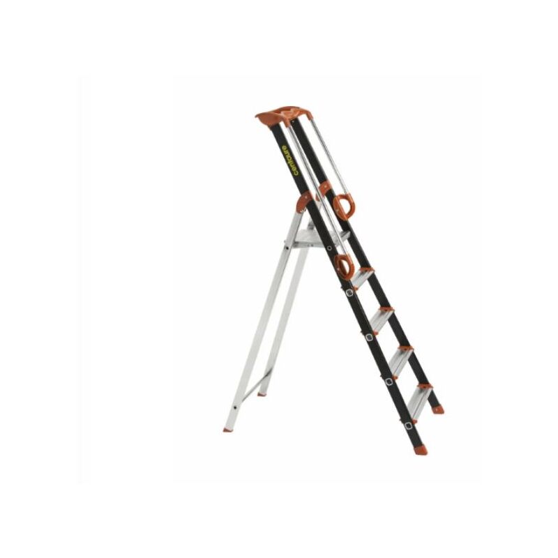 Escabeau alu 5 marches - Hauteur de travail max. 2.99m - 239205/MKT