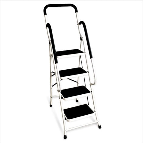 Escabeau avec main courante BM TOOLS BMT-ESC-4-MC, 4 marches - Échelle intérieur et à l'extérieur