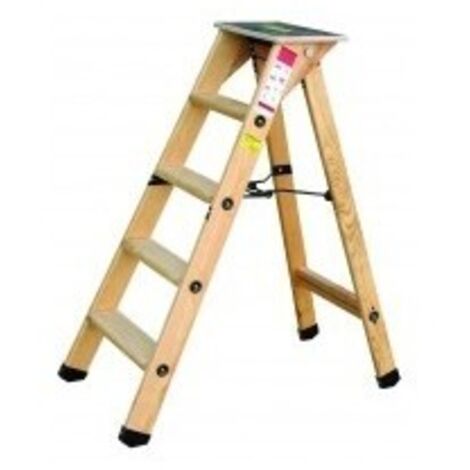 Escabeau Bois Professionnel 10 Marches + Tablette - OUTIFRANCE