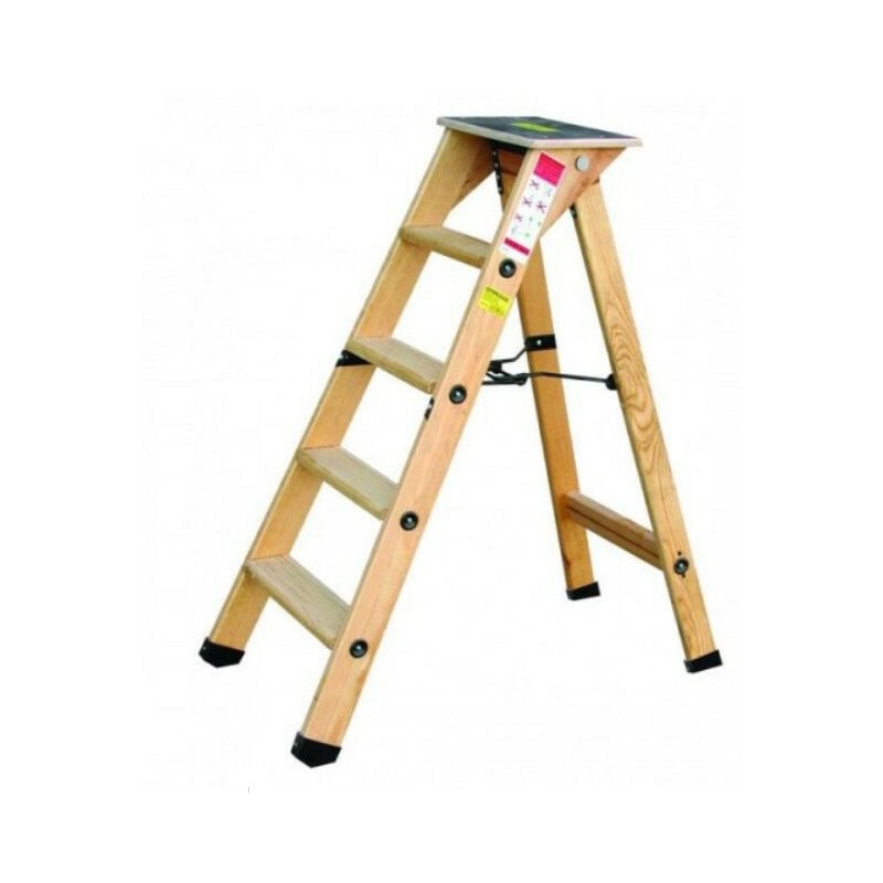 Outifrance - Escabeau bois pro 9M+ tablette H:212cm