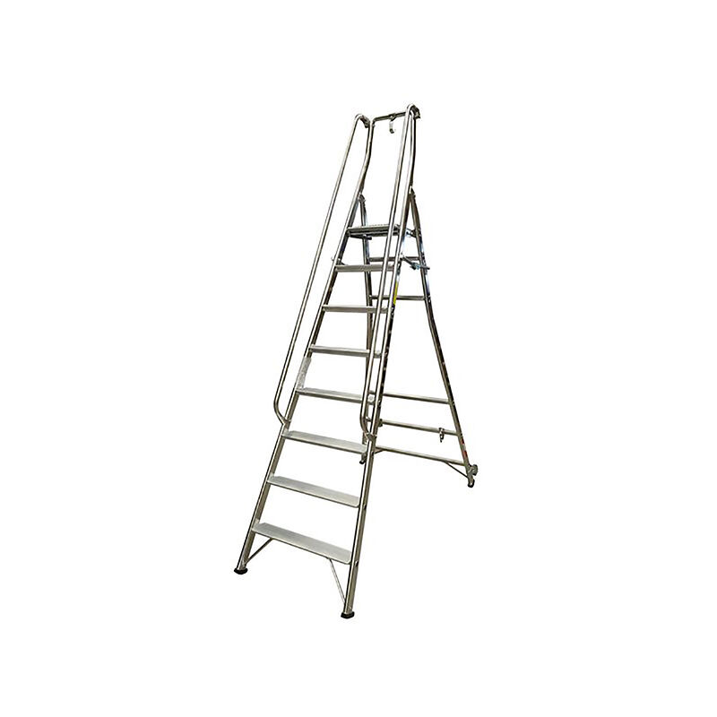 Matisère - Escabeau d'avitaillement 8 marches - Hauteur max. de travail 3.76m - ES8NFA