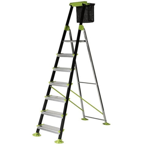 CENTAURE Escabeau de jardin 7 marches - Hauteur de travail maximale de 3.51m - 219207