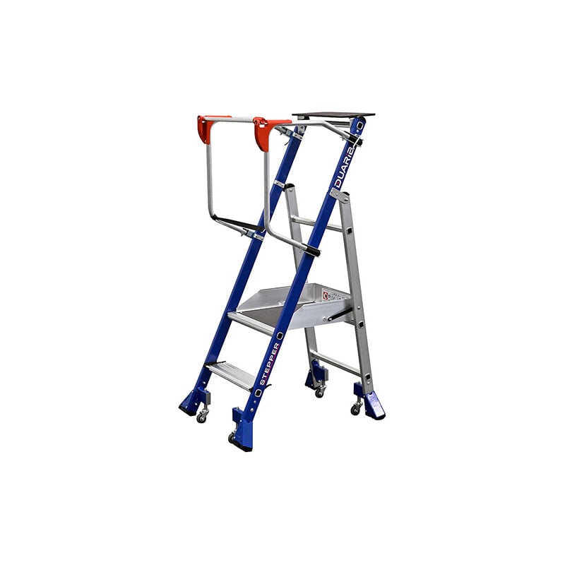 Matisère - Escabeau de rayonnage 2 marches - Hauteur de travail max. 2.50m - 614912