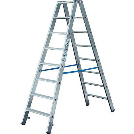 Escabeau double H de travail 3,65 H d'echelle 1,90 2x8 marches