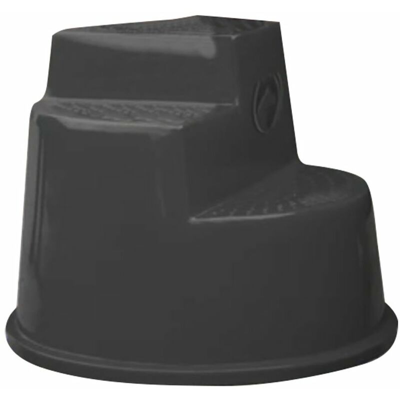 Escabeau en plastique antidérapant à 3 marches avec poignée intégrée