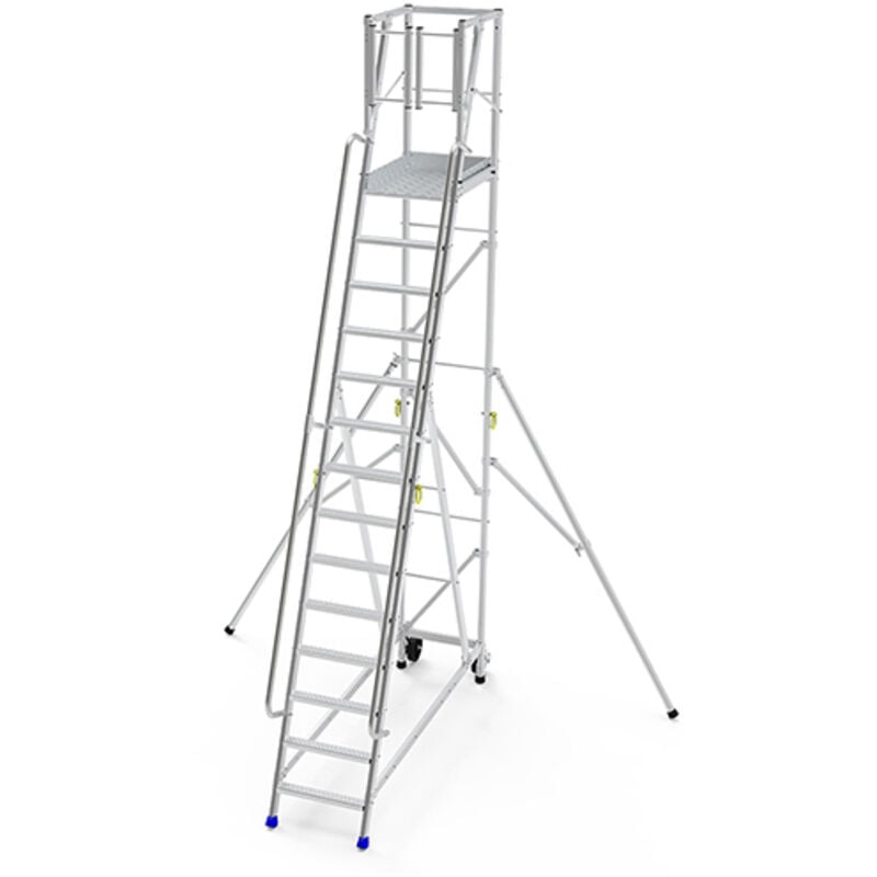 Escabeau pirl 12 marches - Hauteur max. de travail 5.00m - ER12