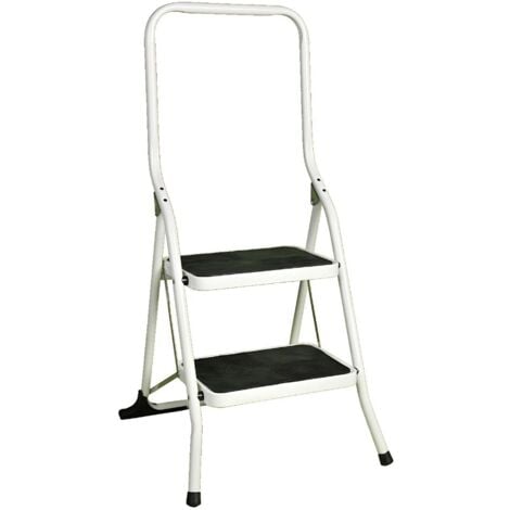 FACILITYS Escabeau Marchepied Pliable - 2 Marches - Capacité 150 kg - Sécurité - Idéal travaux, peinture, rénovation