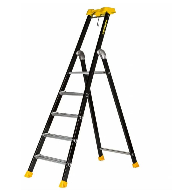 Escabeau aluminium laqué mp 5 marches - Centaure