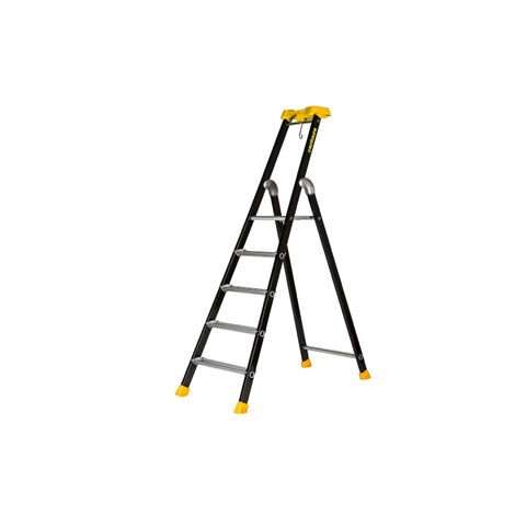 ESCABEAU 5 MARCHES ALUMINIUM CENTAURE PEINT MP - 439205 - -