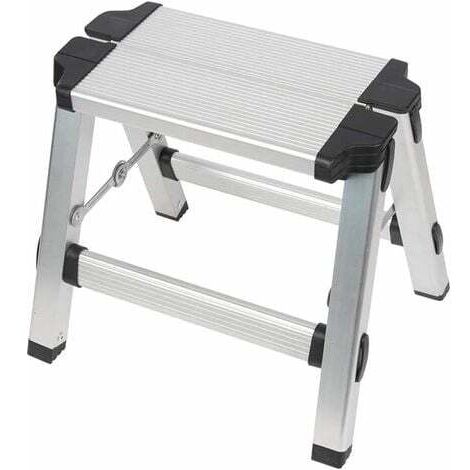 Escabeau multifonction en aluminium avec 2 marches - Charge maximale : 150 kg