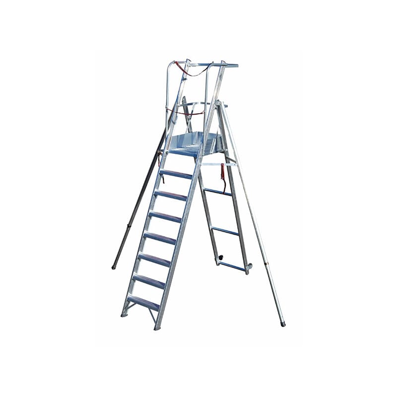 Matisère - Escabeau pirl 8 marches - Hauteur max. de travail 3.85m - SCA6085/08