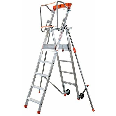 Echelle roulante PIRL - Hauteur max. de travail 2.76 à 3.89m