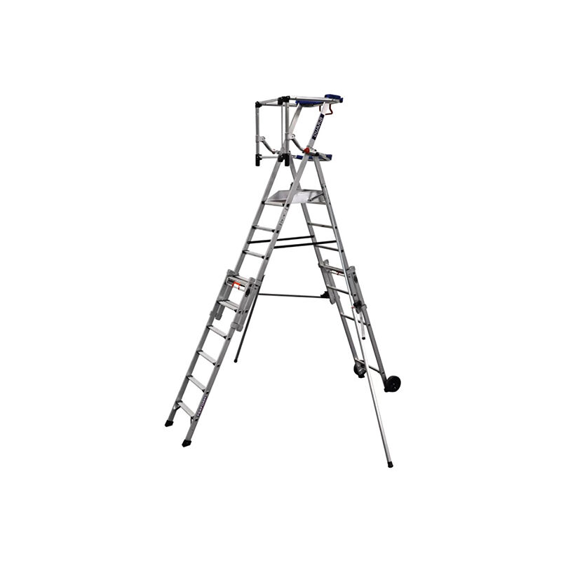 Pirl télescopique de 3 à 5 marches - Hauteur max de travail 3,28m - PIRLXT5-P