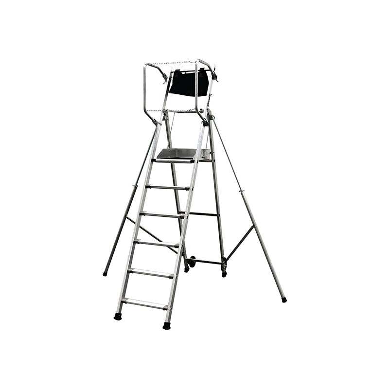 Matisère - Escabeau pirl 6 marches - Hauteur max. de travail 3.50m - 18-136