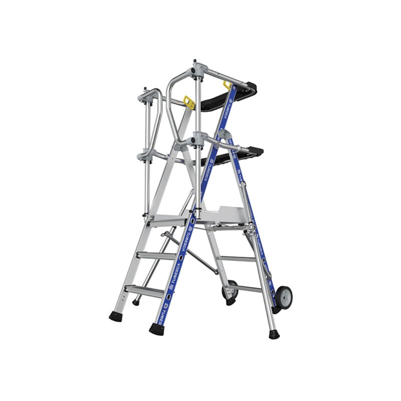 Escabeau pirl 3 marches - Hauteur max. de travail 2.70m - 2272913