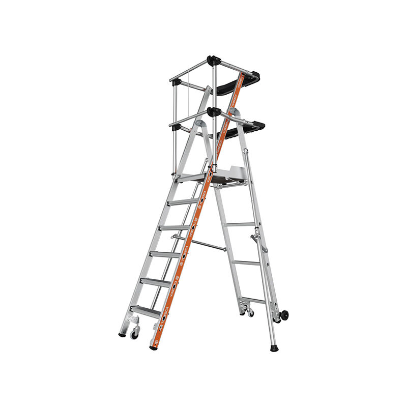 Escabeau pirl 6 marches - Hauteur max. de travail 3,40m - 2274166