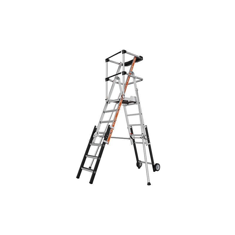 Pirl télescopique 5 à 7 marches - Hauteur max. de travail 3,60m - 2274201