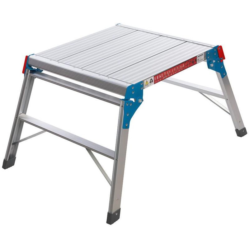Escabeau SILVERLINE Plateforme pliante Aluminium anodisé 150 Kg 6 5 kg - vue 2